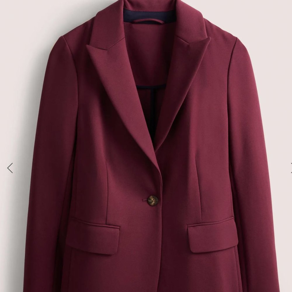 Boden Tailored Stretch Jersey Blazer